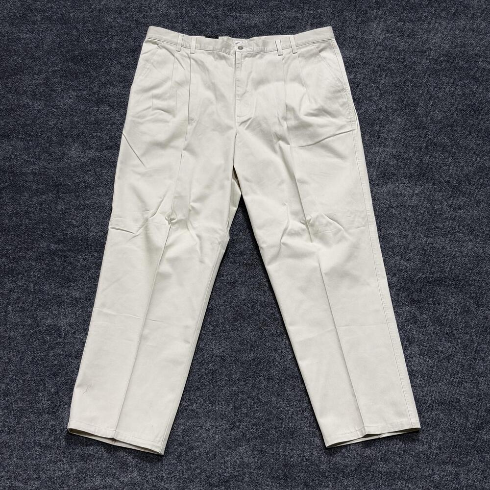 Vintage Tommy Armour Pants Mens 41x32 Stone Khaki Golf Chino Pleated 2000s